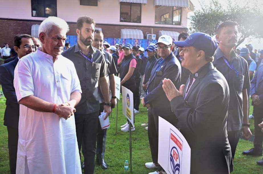 'Lt Governor inaugurates the 44th PSPB Inter-Unit Golf Tournament at Royal Springs Golf Course in Srinagar'