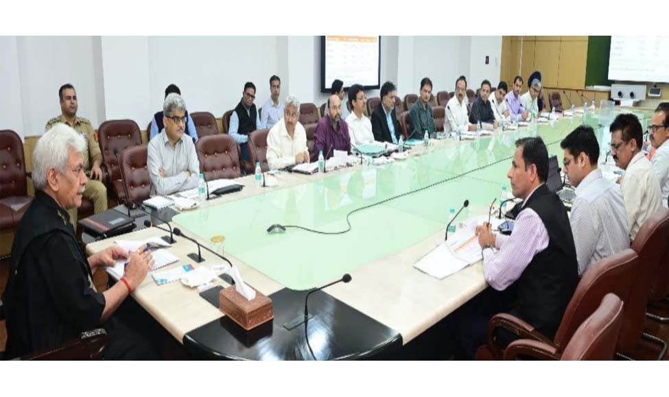 'LG Sinha chairs review meeting of Power Development Department'