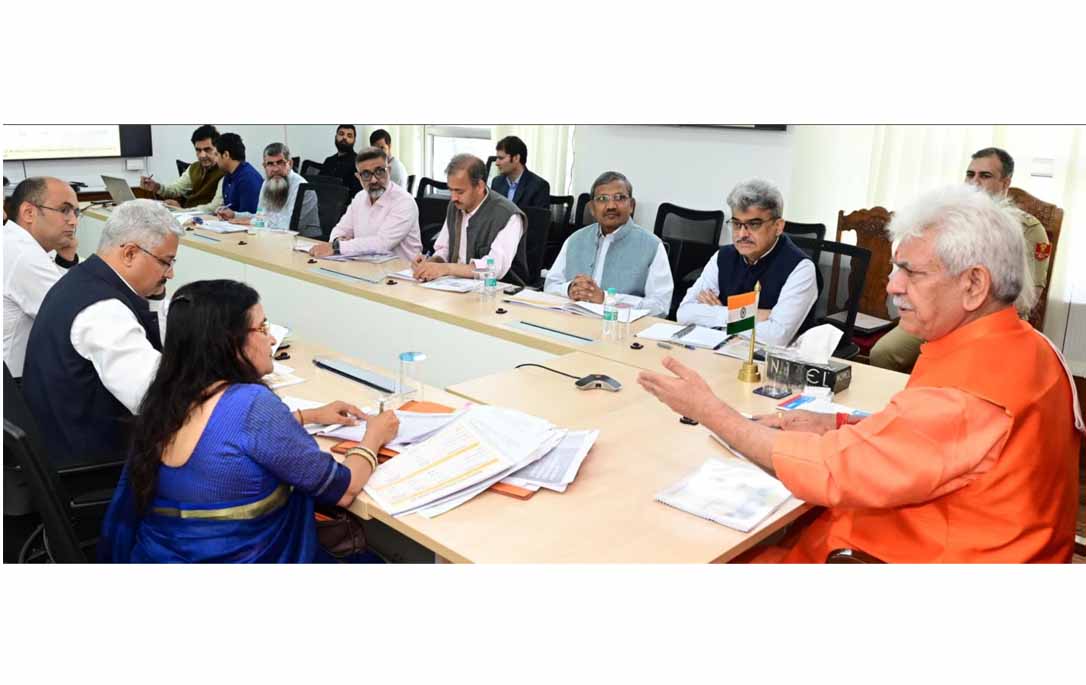 'Lt Governor chairs a meeting to review functioning of Hospitality & Protocol Department'