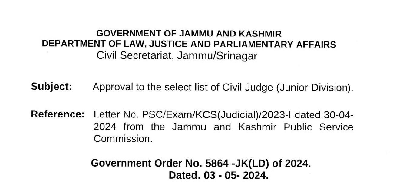 'Government appoints 69 Civil Judges'