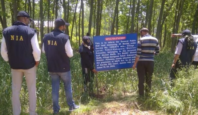 'NIA Attaches 6 Immovable properties of Top JeM terrorist In J&K'