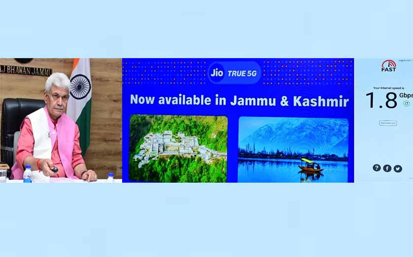 Lt Governor launches Jio True 5G Services for J&K