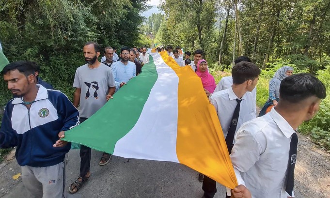 400-Feet Tiranga Carried At Independence Day Rally In Jammu And Kashmir’s Anantnag