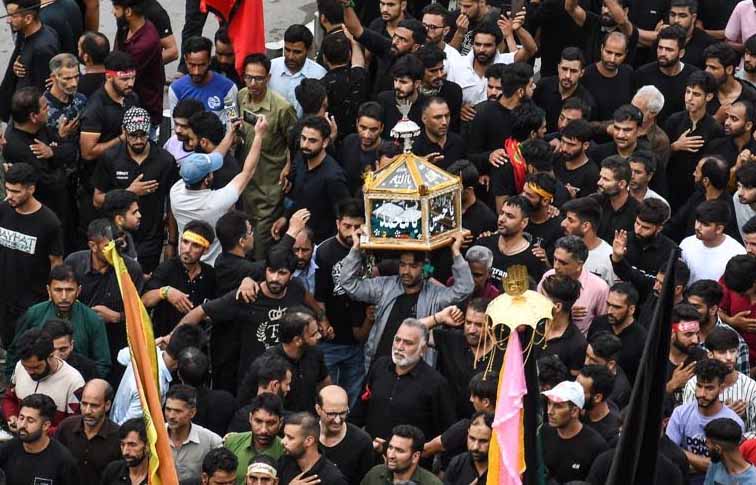8th Muharram procession taken out on the traditional route in Kashmir valley after 34 years