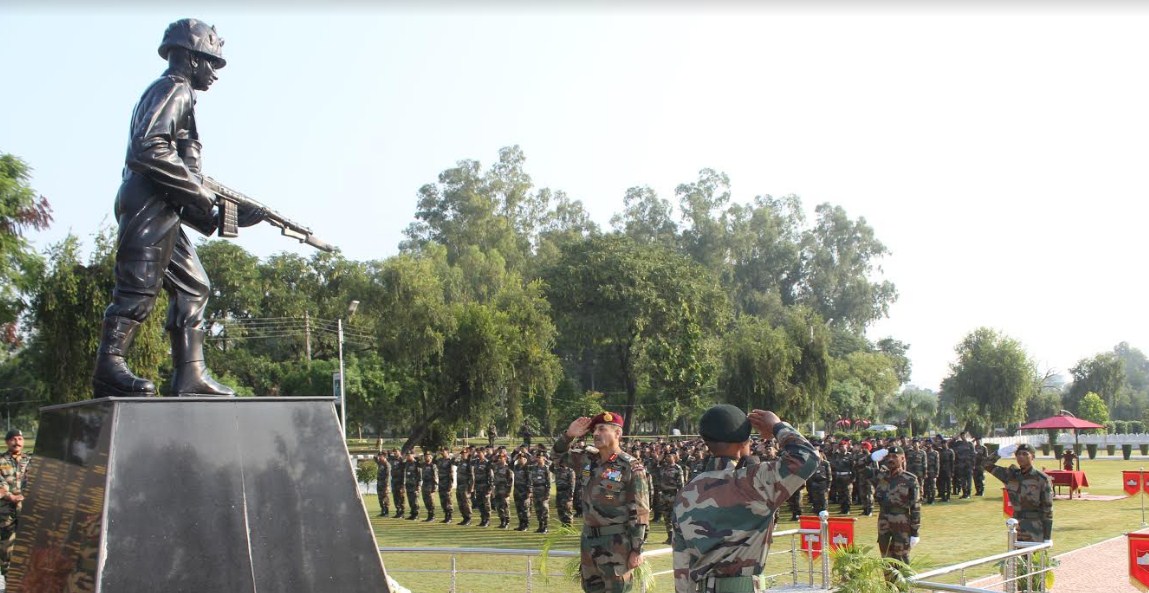 LT GEN PARAMJIT SINGH SANGHA RELINQUISHES COMMAND  OF WHITE KNIGHT CORPS