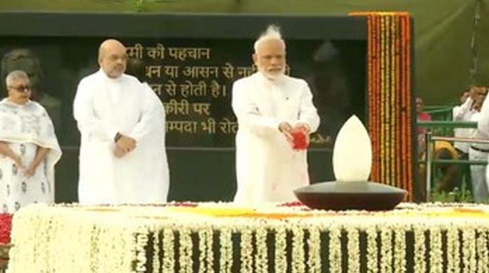President Kovind, PM Modi, Amit Shah pay tribute to Atal Bihari Vajpayee at his memorial on first death anniversary