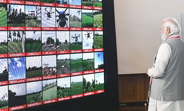 PM Narendra Modi assures support for emerging drone market in India