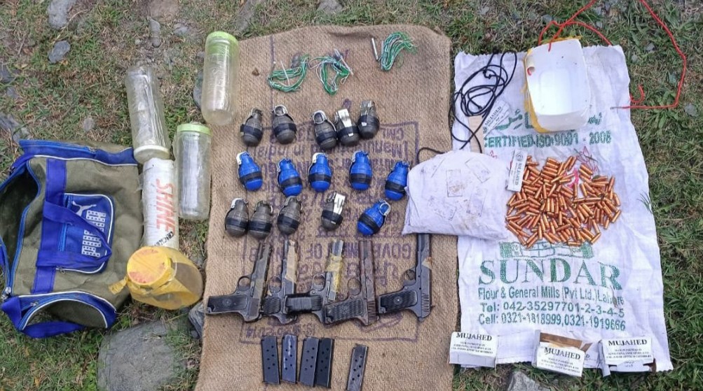 Arms,  ammunition, drugs recovered during  search operation in  J-K's Kupwara  