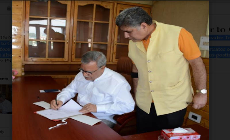 Farooq Khan assumes charge as Advisor to Governor