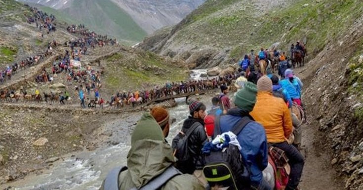 Amarnath Yatra Resumes On Baltal Route