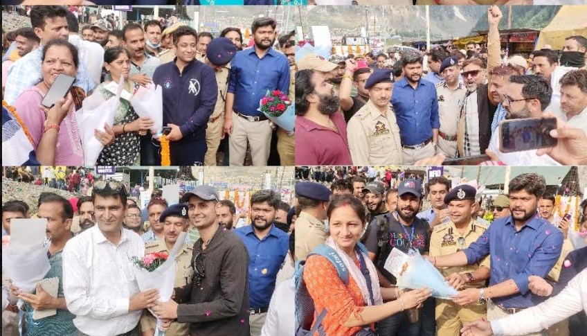 First Batch of Pilgrims for Amarnath Yatra 2024 reaches Baltal Base Camp