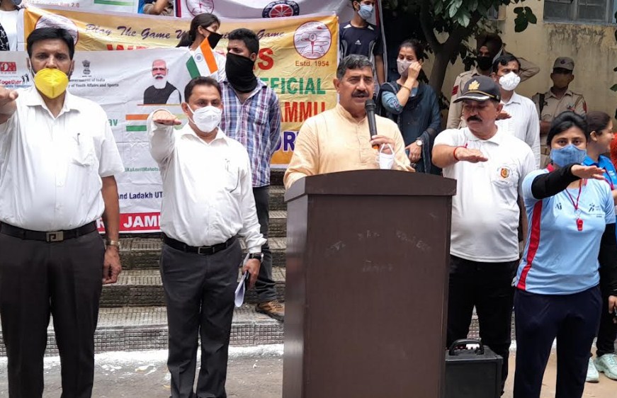 Jugal Kishore MP flagged off Freedom Run on Azadi ka Amrit Mahotsav