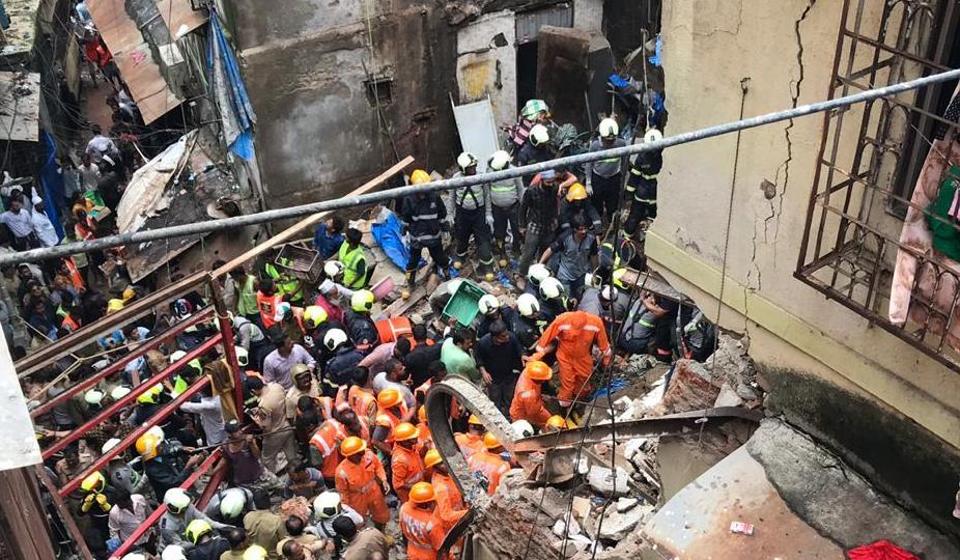 4 dead, 40 feared trapped after four-storey building collapses in Mumbai’s Dongri