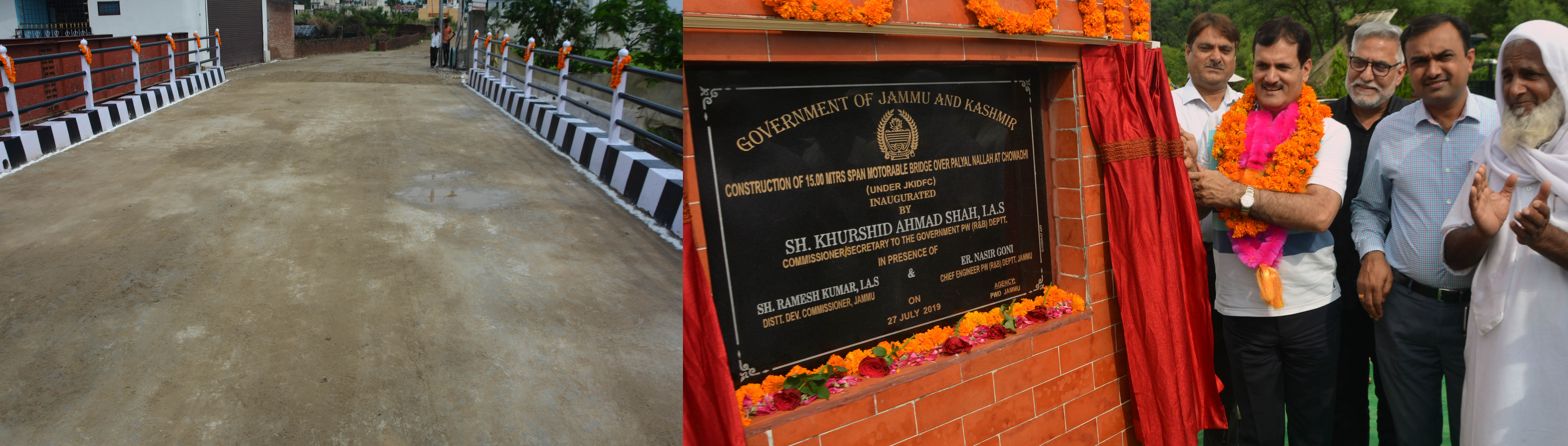 Comm Secretary R&B inaugurates 4 roads, 2 bridges in Jammu