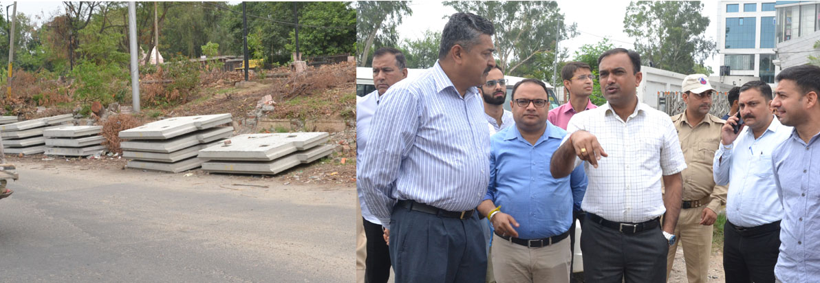 DC Jammu inspects progress on Akhnoor Flyover project