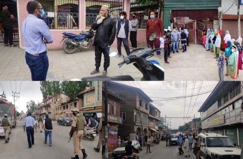 DC Srinagar inspects lockdown implementation