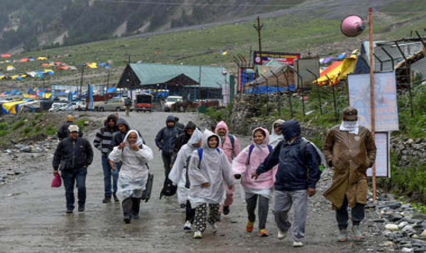 Amarnath yatra suspended from Baltal