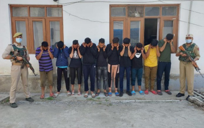 10 arrested for ‘anti-national sloganeering’, stone pelting outside Yasin Malik’s home