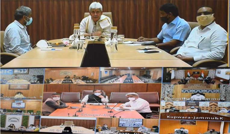 J&K LG Manoj Sinha directs officers to expedite COVID vaccination, contact tracing
