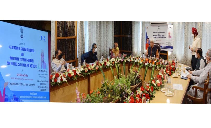 Comprehensive overhaul of Grievance Redress & Monitoring Mechanism in J&K