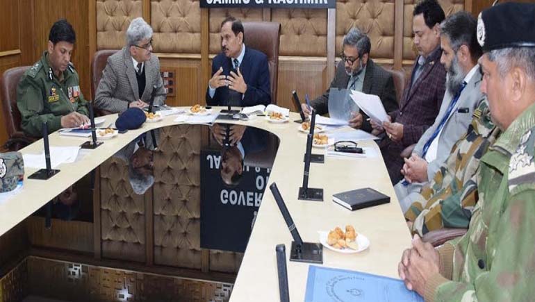 Advisor Bhatnagar directs officials to conduct 60 Day intensive campaigning against Drug Abuse and Trafficking in J&K