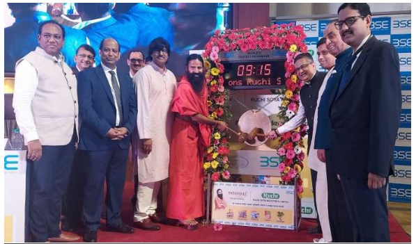 Ruchi Soya jumps over 8% after listing of FPO shares