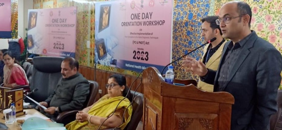 NHM J&K organises day long orientation workshop on effective implementation of PC&PNDT Act