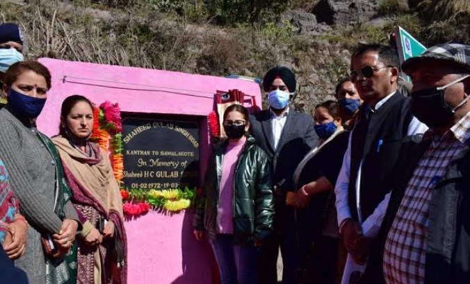 Reasi: Kanthan to Sawalakote Road named after HC Saheed Gulab Singh  