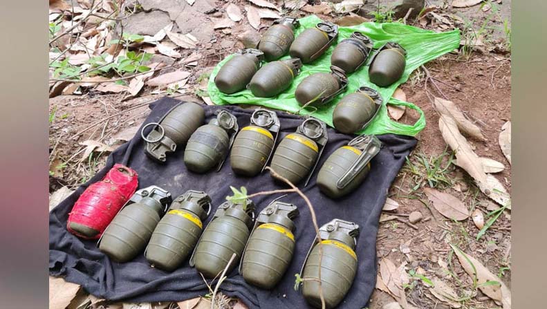 Nineteen Chinese grenades recovered in woods of Poonch