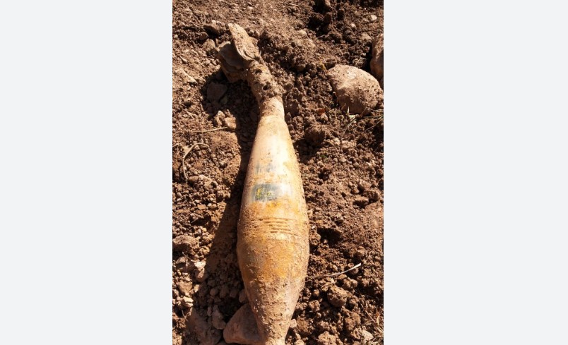 Old mortar shell found near LoC in Poonch