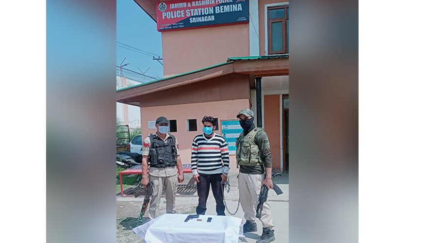 Hybrid LeT terrorist arrested in Bemina Srinagar: Police