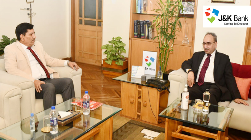SBI Chairman interacts with CMD J&K Bank
