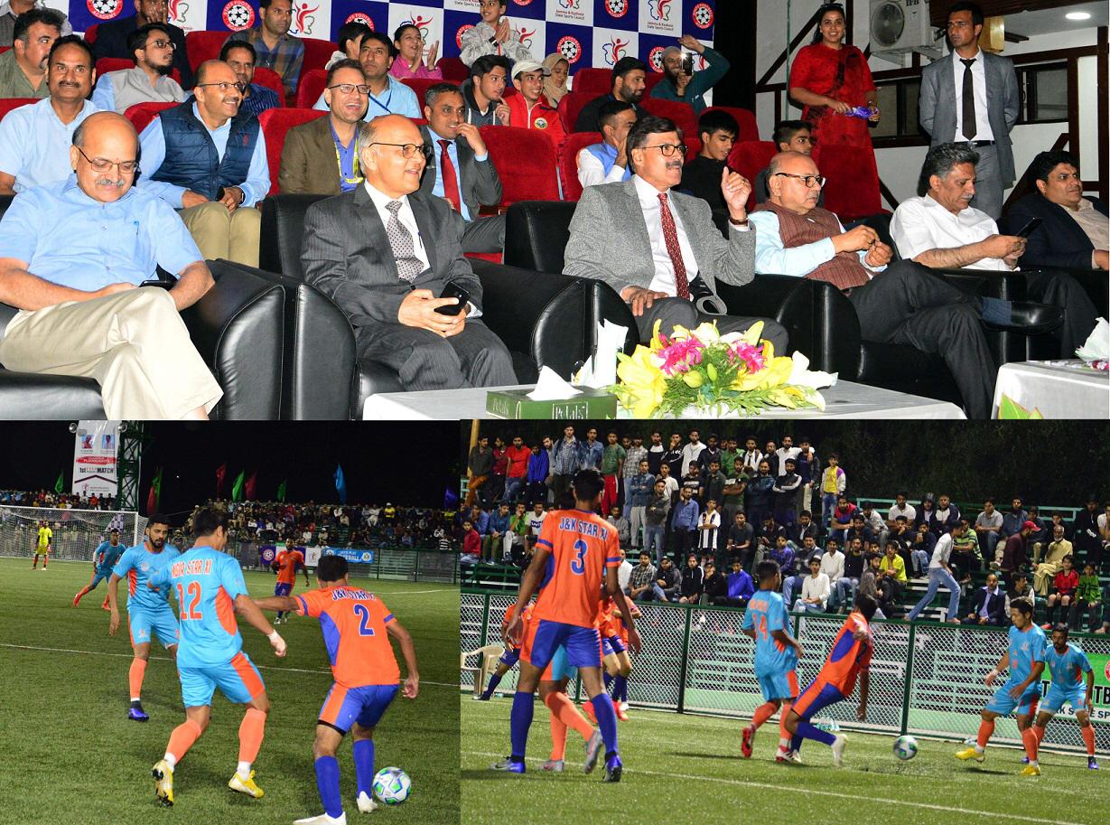 Baichung Bhutia, Mehrajuddin Wadoo feature in first ever football match under floodlights at Astro Turf