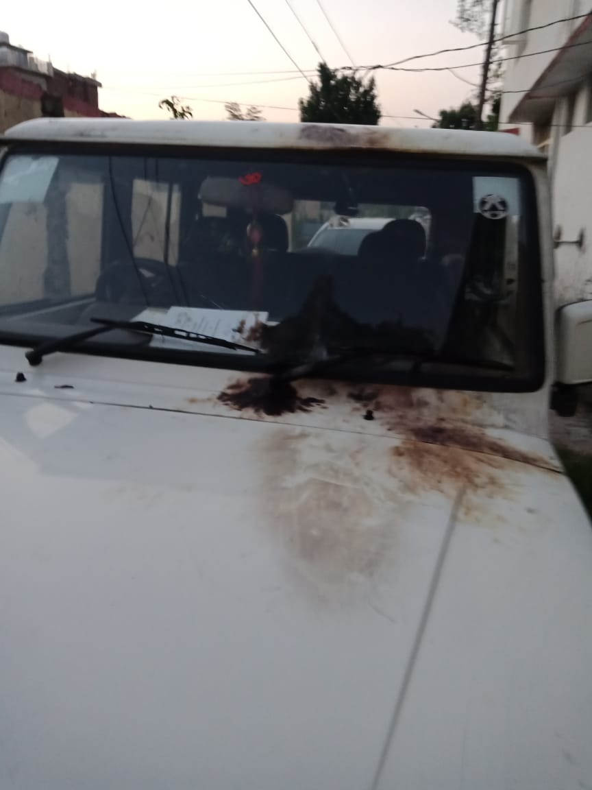 SPO disengaged after unknown persons attempt to torch Sarpanch vehicle in Mendhar 