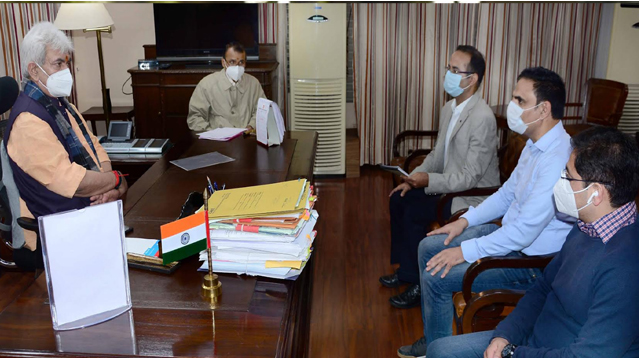 Deputations of JKAS, doctors, employees union call on Lt Governor