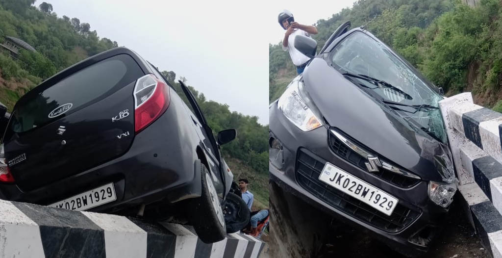 Accident on Jammu Udhampur Highway near Jagti. One reportedly dead