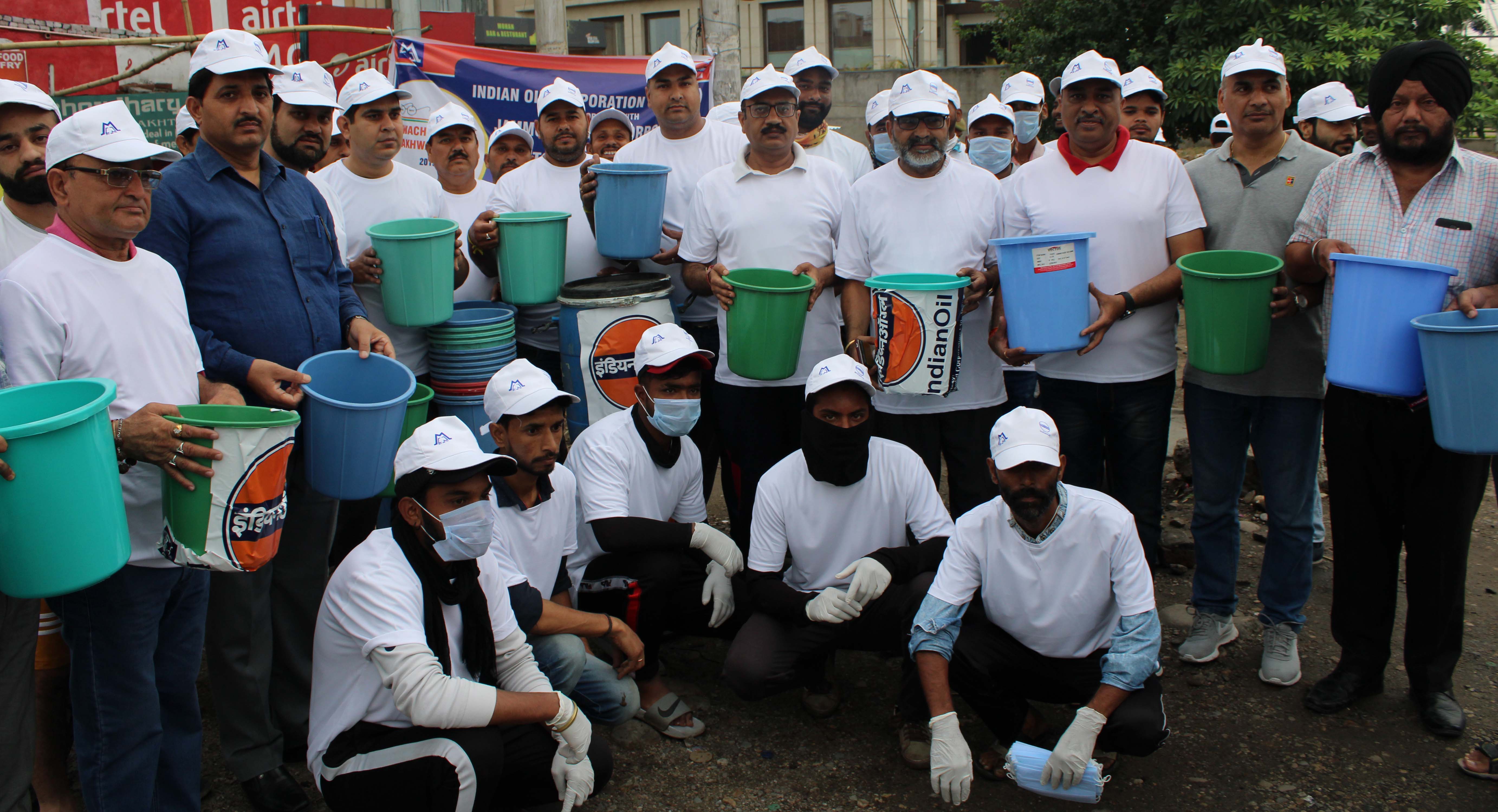 Swachh Bharat Abhiyan drive by Jammu Municipal Corporation in collaboration with Indian oil Corporation