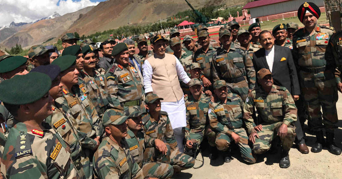 J&K: Rajnath pays tribute to soldiers at Dras war memorial ahead of Operation Vijay anniversary