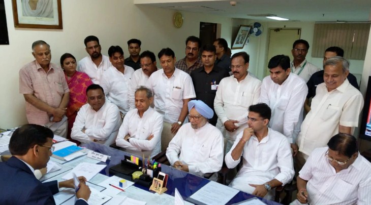 Ex-PM Manmohan Singh files nomination for Rajya Sabha seat in Rajasthan