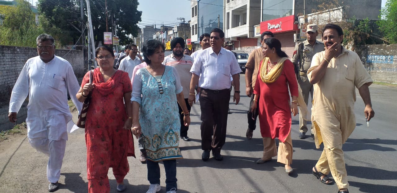 Mayor visits channi Himmat area