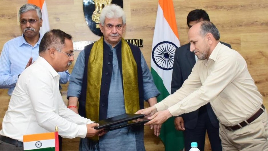 J&K Govt inks MoU with National Highways Logistics Management Limited for development of ropeway networks