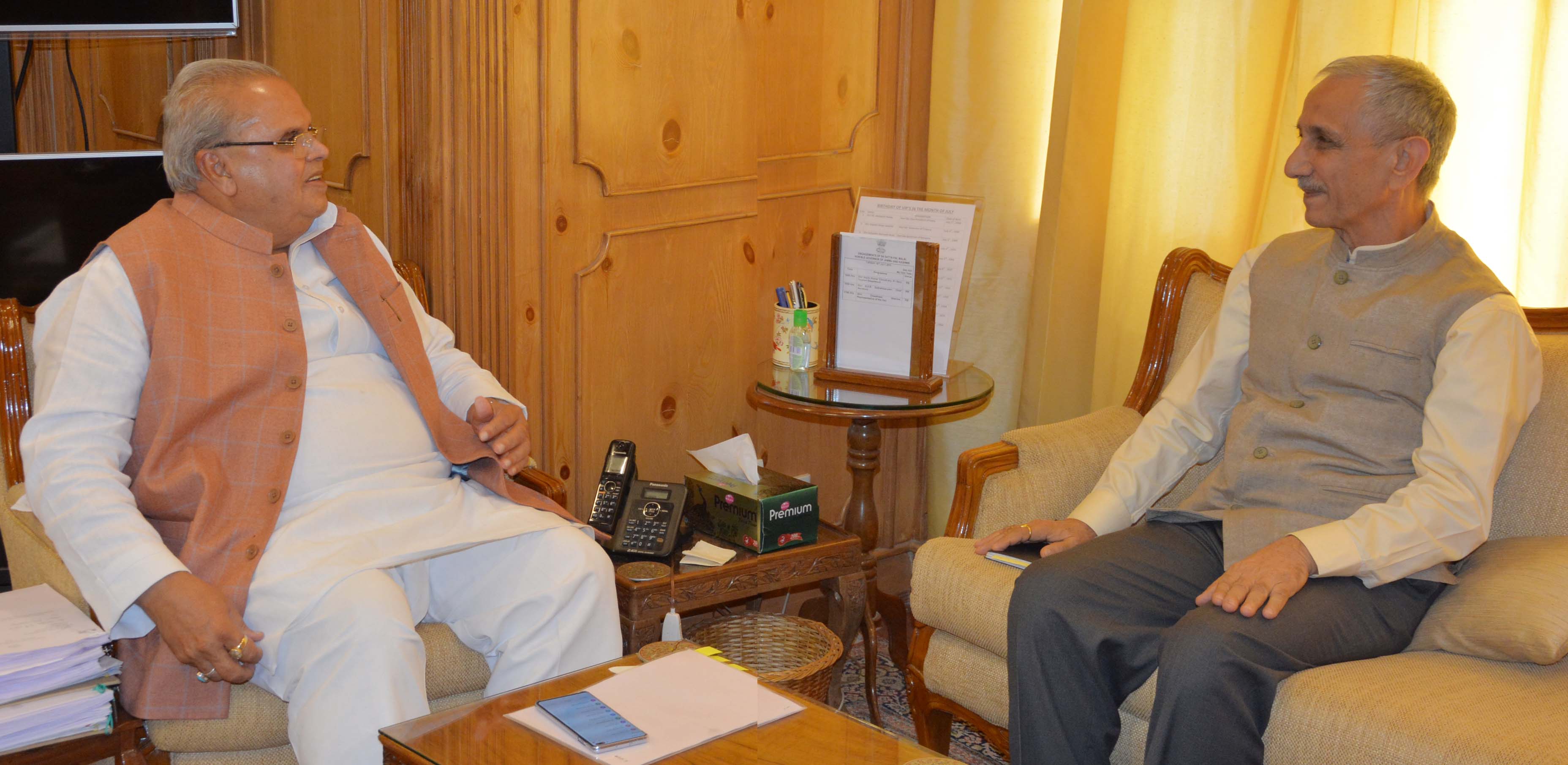 Dineshwar Sharma meets Governor