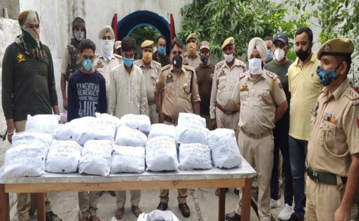 Poppy straw recovered by Poonch police on Mughal Road; several FIR’s lodged
