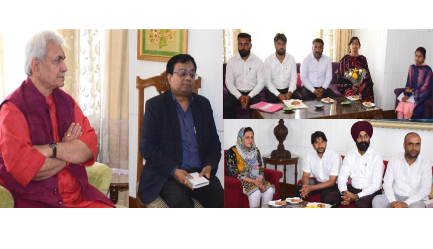 Joint delegation of Rehbar-e-Khel and Rehbar-e-Janglat calls on Lt Governor
