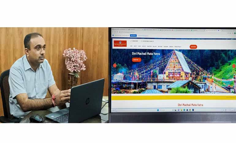 Div Com Jammu e-launches official website of Shri Machail Mata Yatra