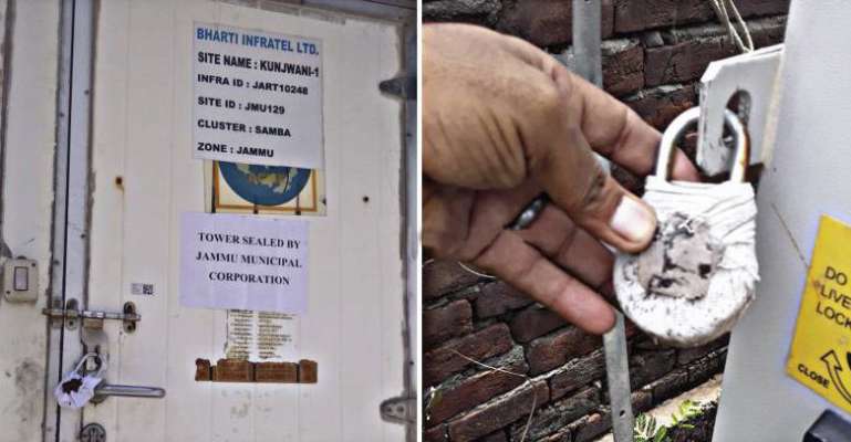 JMC seized 90 mobile towers fro violating installation guidelines