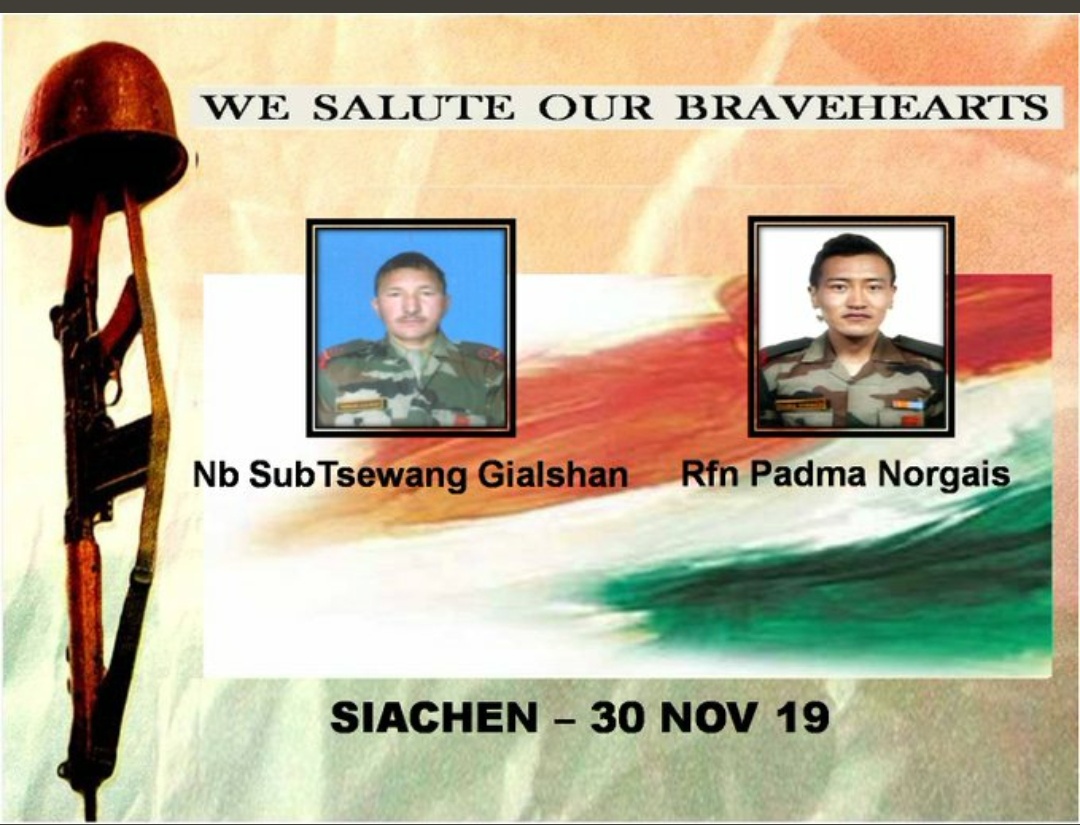 Two Army soldiers killed in avalanche in Siachen, temperature falls to -45 degrees