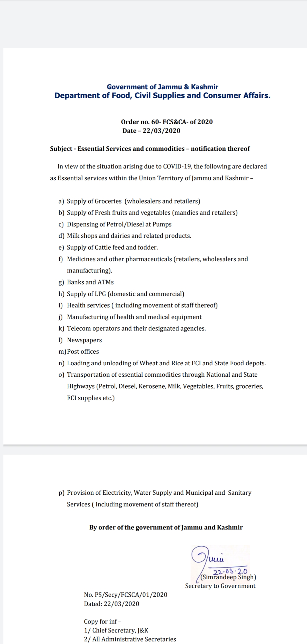 As Centre orders lock down in Jammu and Kashmir, essential services defined to facilitate movement of employees