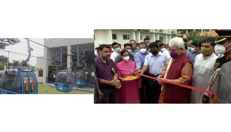 J&K LG inaugurates Mahamaya-Peerkho ropeway project