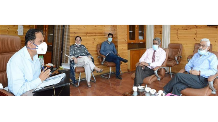Advisor Bhatnagar reviews functioning of Cluster Universities of Jammu, Srinagar